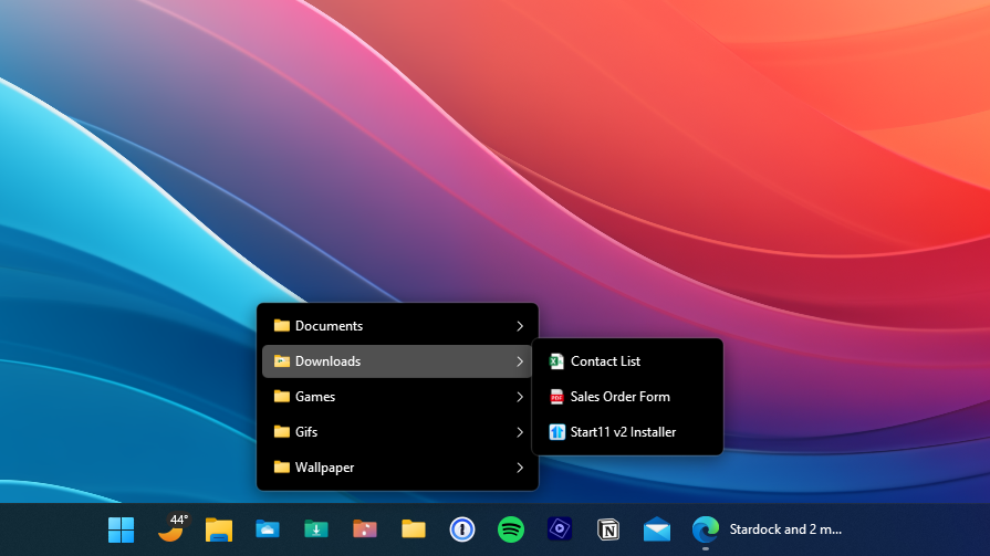 Stardock's tweet photo. Introducing Start11 v2: With three brand new menu Styles for #Windows10 and #Windows11, the ability to pin files and folders to your taskbar, fast access to folder contents with folder menus, new enterprise features, and a lot more - the Industry’s most advanced Start menu just got a big upgrade, get the release preview now: https://t.co/E4XB9KRPfO

Learn more: https://t.co/PTw548oqPL