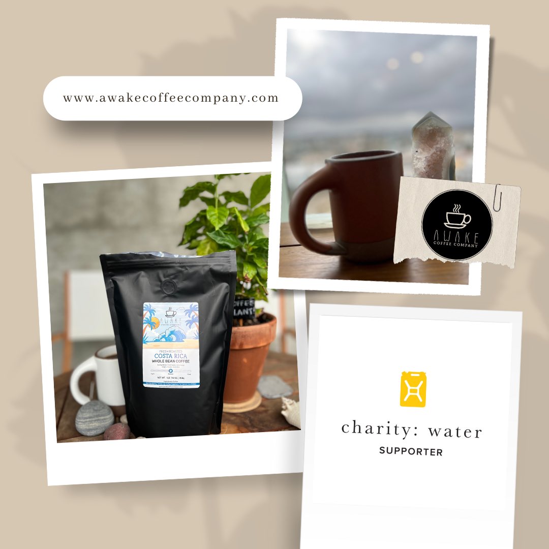 Awake_Coffee_Co's tweet photo. We’re thrilled to donate $1.00 for every bag of Single Origin coffee sold to Charity: Water to support their clean water initiative, providing clean water and sanitation to underdeveloped nations. #coffeewithacause #cleanwater #charitywater #freshroasted #coffee https://t.co/nlObcNZCPL
