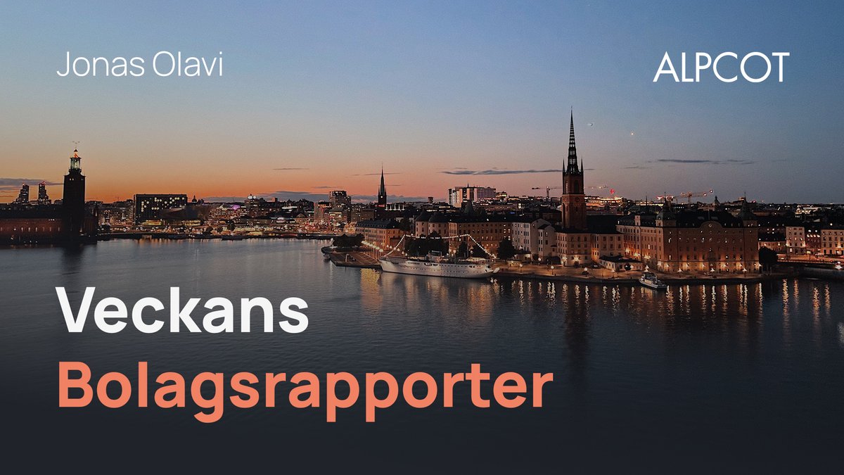 Som lovat är vi tillbaka och sammanfattar veckans bolagsrapporter på vår YouTube-kanal. Missa inte när <a href="/j_olavi/">Jonas Olavi</a>  delar sina tankar och reflektioner från rapportfloden denna vecka. 
youtube.com/watch?v=4uLB9W…