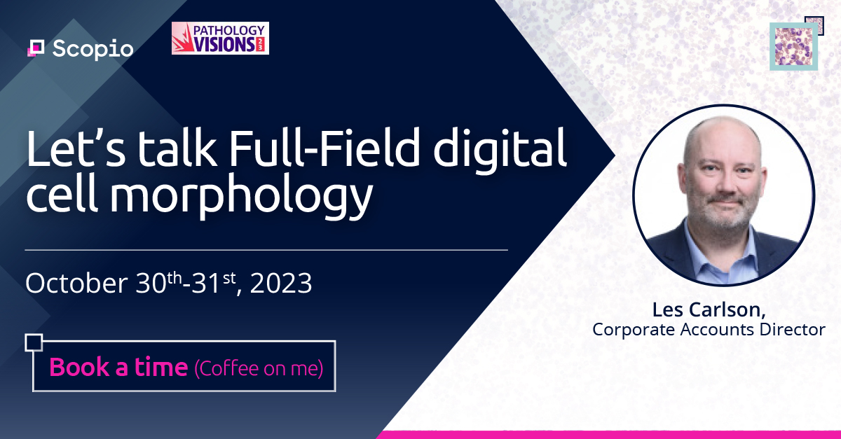 🎃Here's a treat: we will be at Pathvisions booth #413 next week! Set up time to talk Full-Field digital cell morphology with Les Carlson bit.ly/45M7awA . Don't forget to visit us! <a href="/itaihayut/">Itai Hayut</a> <a href="/afarhi/">Amir Farhi</a> <a href="/ErezNaaman1/">Erez Naaman</a>