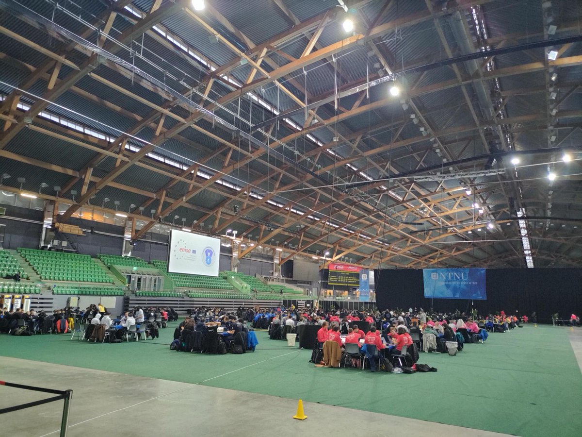 CyberChallPT's tweet photo. 3rd day of the European Cyber Security Challenge in Hamar. Last day of #Jeopardy!
12 th place for Team Portugal 🇵🇹
One day to go! 💪
Leaderboard Live in: https://t.co/jSC26NElN9
#CyberSecurityChallengePT #ECSC203
@CNCSgovpt
@istecnico
@UPorto
@AP2SI https://t.co/2gehrIM3VA