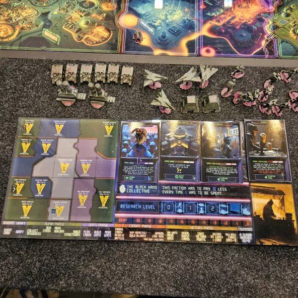 NeoSpartaGame's tweet photo. in case you missed out on @NeoSpartaGame at #Spiel23:

Control asymmetric factions 👨‍🚀🦹‍♂️🧞👮‍♂️🧙‍♂️ in a 
medium-complexity AAA-strategy #boardgame 🎲,
focussing on #AreaControl 🌄, #Deckbuilding 🃏  & combat 💥,
building structures & units #CommandAndConquer style 🏗🏭,
buying cards 🃏, passing laws 🏛 and dealing with #Eventcards ⁉️ 
- supports #AugmentedReality #AR 👁‍🗨 cards,
developed with the help of #AI 🤖 
- first presented at world's biggest #BoardgameFair #Spiel23 📣 in #Essen #Germany