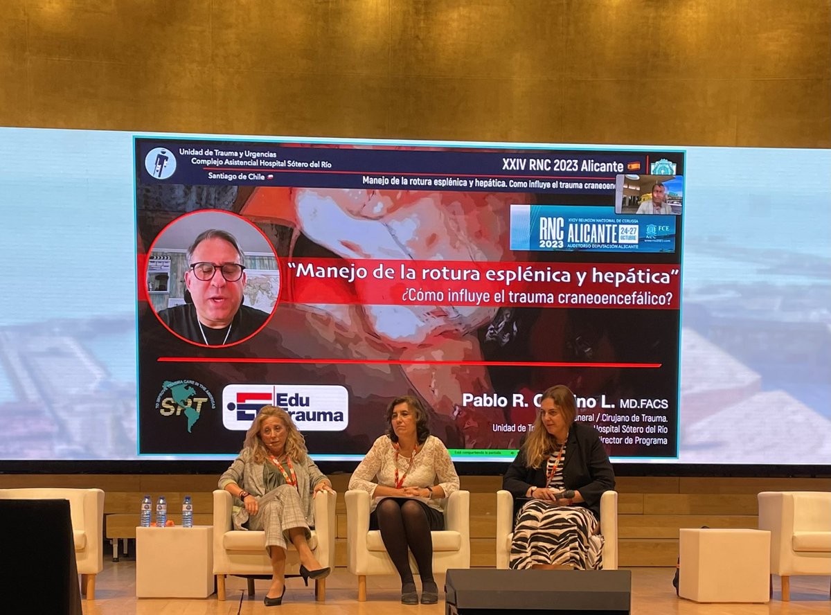 Seguimos en la sala Sinfónica🎶 #rnc2023 con la mesa de trauma y cirugía de urgencias, con <a href="/ottolinopablo/">Pablo Ottolino</a> online▶️

<a href="/Me4Trauma/">SoMe4Trauma</a> <a href="/me4_so/">SoMe4Surgery</a> <a href="/RFarr15/">R. Farré</a> <a href="/vir_dur/">Virginia Durán</a> <a href="/EnricoMarrano/">Enrico Marrano, MD</a> <a href="/LandaluceAitor/">Aitor Landaluce</a> <a href="/CarlosYanezCiru/">Carlos Yanez MD, MSc, FACS</a> <a href="/FelipePareja67/">Felipe Pareja 🇪🇸</a> <a href="/cirurgiaalthaia/">Cirurgia Althaia 🏥</a> <a href="/Ale_ander888/">Alexander Osorio</a> <a href="/sheilaserrapla/">sheilaserrapla</a> <a href="/DraReyValcarcel/">Cristina Rey Valcarcel</a>