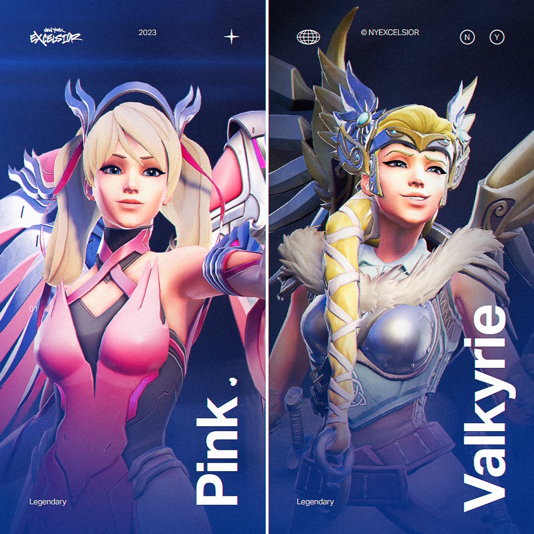 This might be the hardest poll in Overwatch. You can only save one Mercy skin and the other is deleted forever, Which Mercy skin are you choosing? 🔁 Pink Mercy 💞 💙 Valkyrie Mercy ⚔