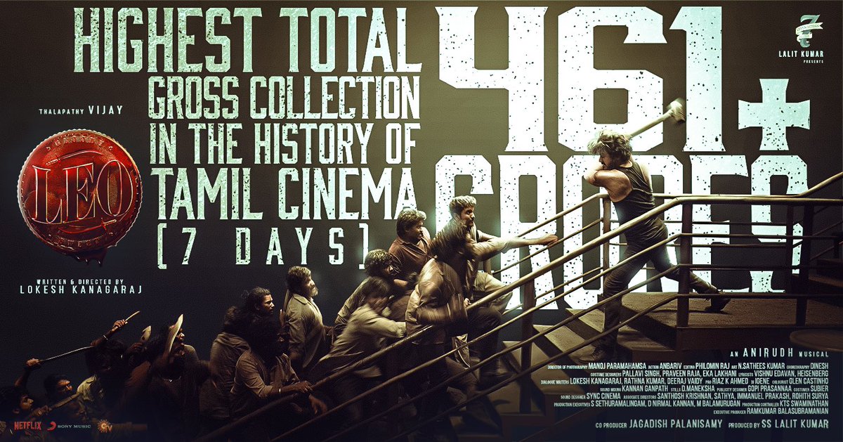 PullingaHub's tweet photo. King never forget to make history 🔥🔥 @actorvijay 
.
First Kollywood Film creates historical collection in a week
.
@Dir_Lokesh @7screenstudio 
.
#pullingahub https://t.co/bCLxX80L3o