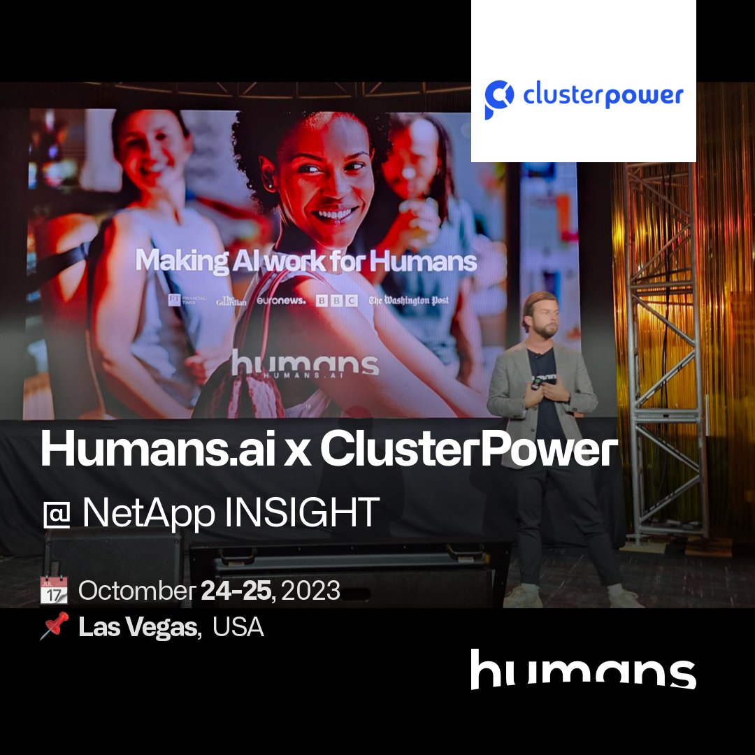 1/6
@ClusterPower_ wins Innovation Award at @NetAppInsight, with the Humans.ai use case!