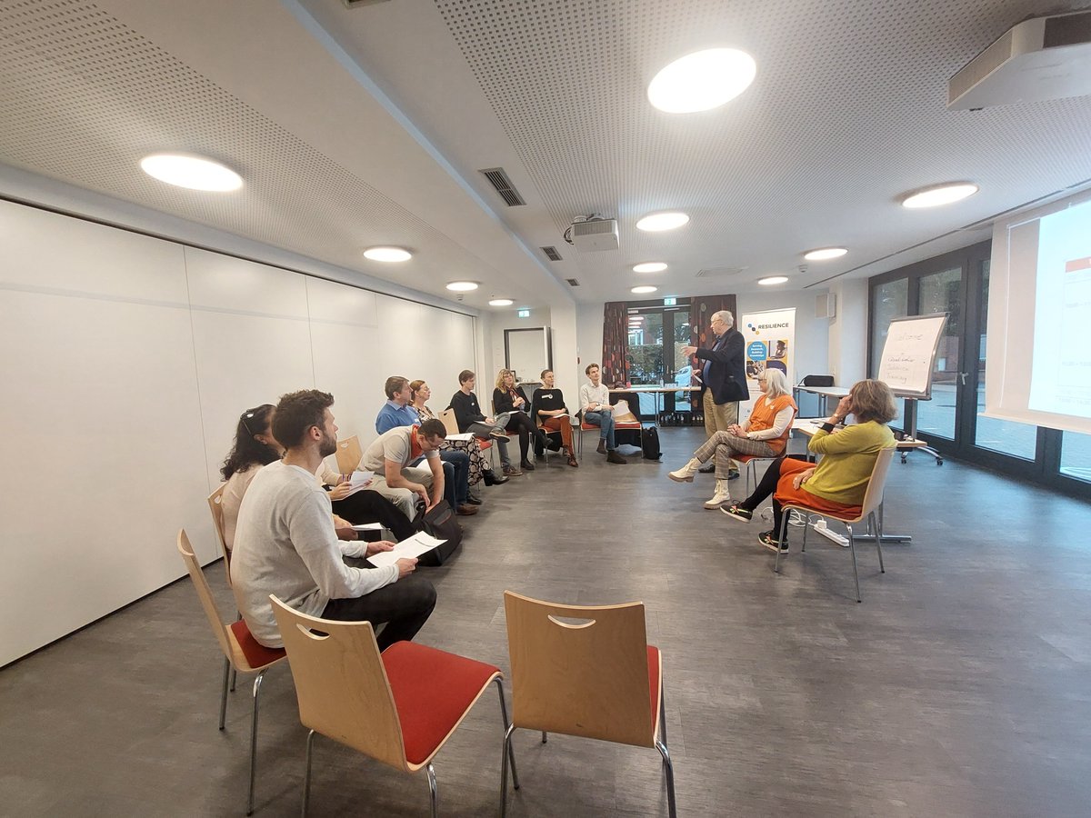resilienceRI's tweet photo. Greetings from us from Münster!  Today we were trained and further professionalized in conducting qualitative interviews and how to deal with difficulties and challenges. We got a lot of tools to put in our interview toolbox. Thanks to all! 

#resilienceatwork #interviews https://t.co/7Rhas2L1tO