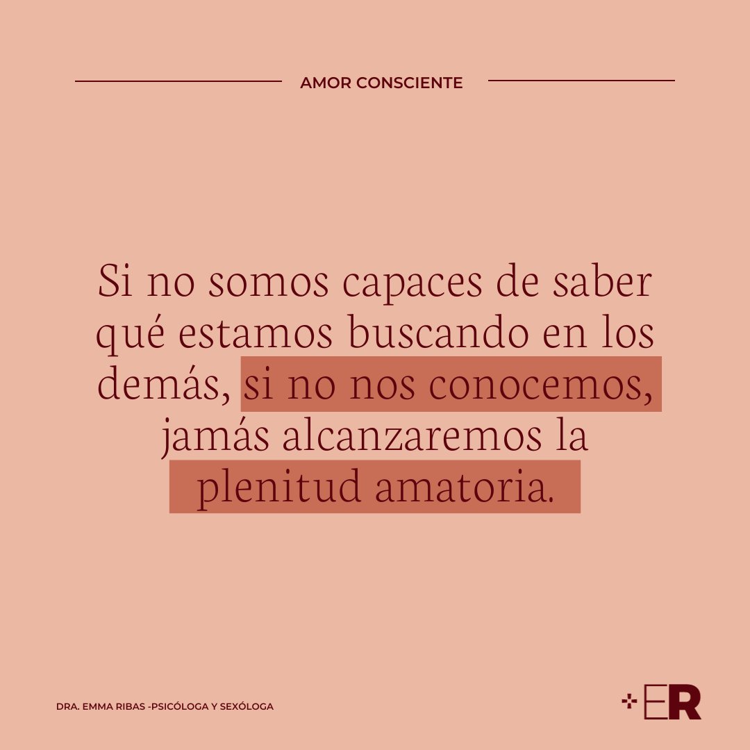 ✨ ¿Cuántas veces te has preguntado qué es lo que realmente quieres en una relación? ✨

💖 Recuerda que la plenitud amatoria comienza por el autoconocimiento. Es el punto de partida para luego construir relaciones y conexiones auténticas y plenas. 💞