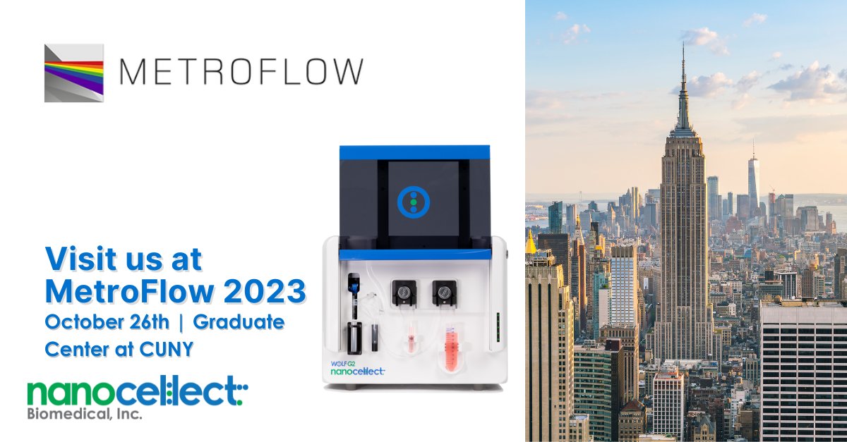Come learn more about the WOLF G2 Cell Sorter at Metroflow 2023! We will be discussing the advantages of gentle  microfluidic cell sorting for cell line development and cell and gene therapy applications.

hubs.ly/Q026yXmT0

#Metroflow2023 #FlowCytometry #WOLFG2