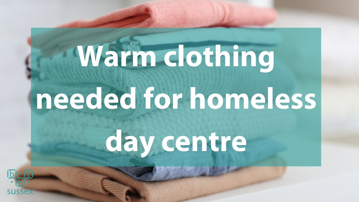 BHT_Sussex's tweet photo. First Base Day Centre is in need of men's pants, socks, shoes and warm jumpers for its clients who are sleeping rough.

If anyone could donate, please drop off clothing directly to First Base.

📍St Stephens House, Montpelier Pl, BN1 3BF https://t.co/uOkvA64d2U