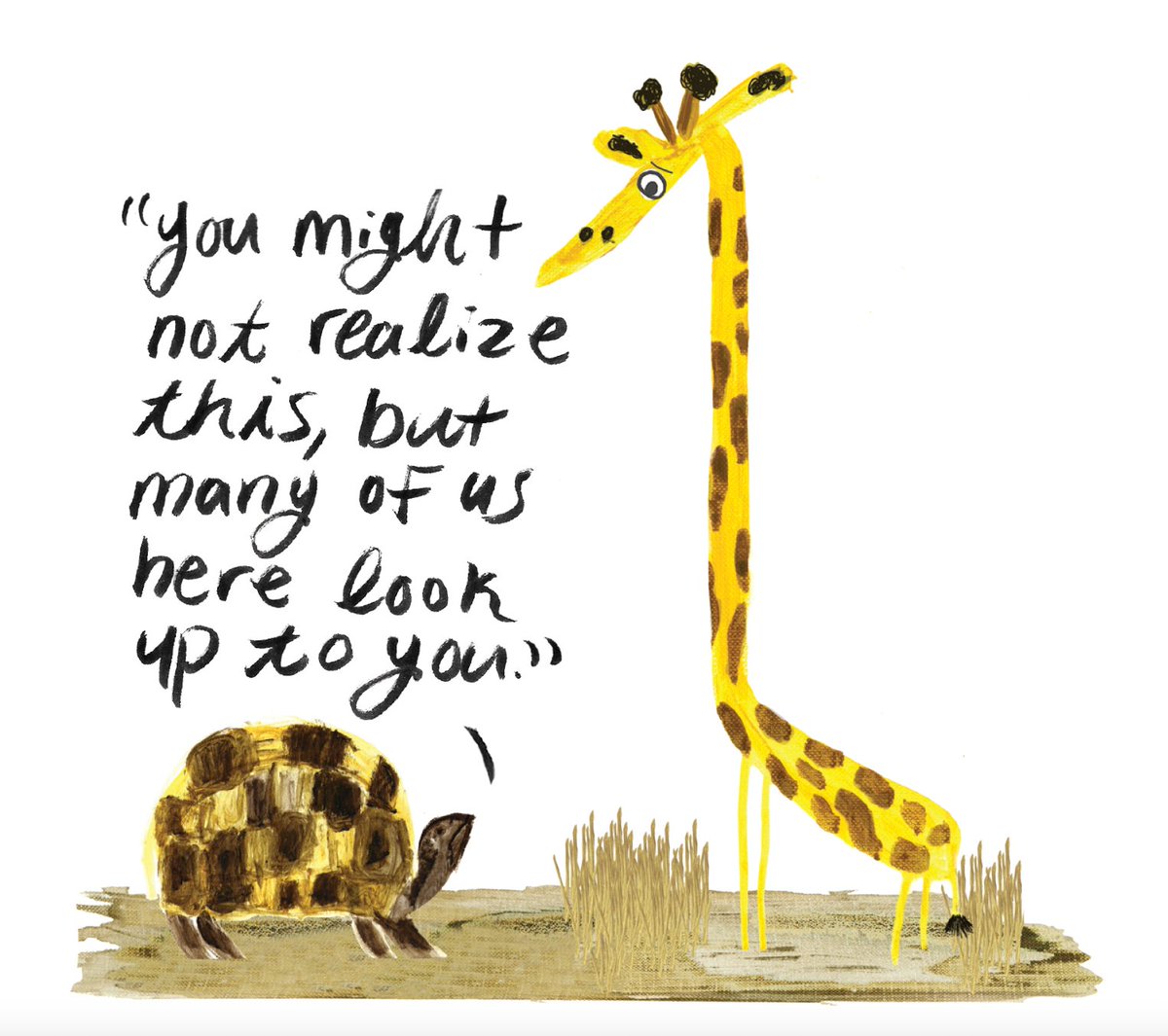 A giraffe must learn to trust himself in order to help protect other animals in the African savanna, or else he will lose his role as a watchtower. Not everything is so scary. #PBPitch