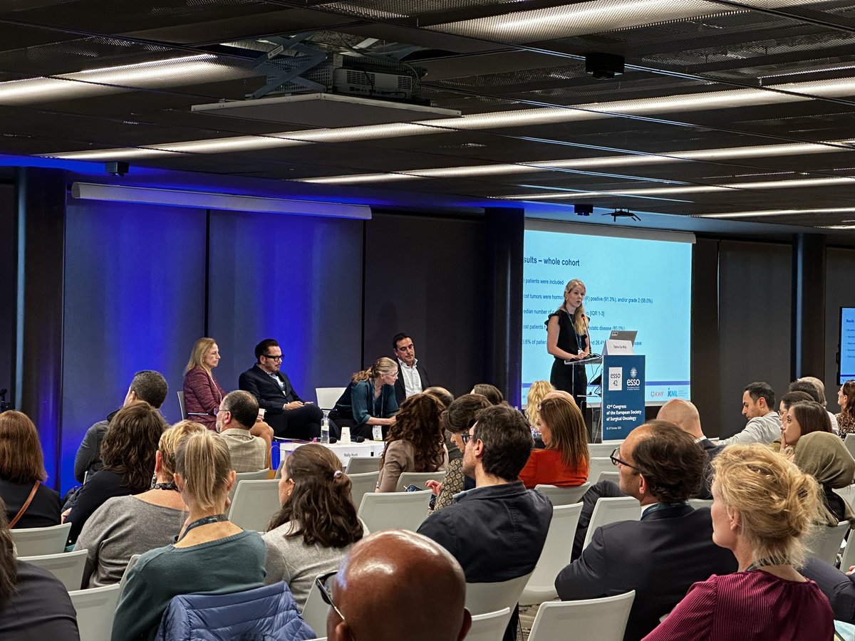 European Society of Surgical Oncology (ESSO) (@essonews) on Twitter photo ✅ Closing #ESSO42 scientific sessions for today: #BreastDebate, #HeadandNeckDebate / #ThyroidDebate & #Colorectal Scientific Symposium
<a href="/EYSAC1/">EYSAC</a> <a href="/LauraLorenzonMD/">Laura Lorenzon</a> <a href="/KellyKhunt/">Kelly K Hunt</a> <a href="/SantracNada/">Nada Santrac</a> ✅ Closing #ESSO42 scientific sessions for today: #BreastDebate, #HeadandNeckDebate / #ThyroidDebate & #Colorectal Scientific Symposium
<a href="/EYSAC1/">EYSAC</a> <a href="/LauraLorenzonMD/">Laura Lorenzon</a> <a href="/KellyKhunt/">Kelly K Hunt</a> <a href="/SantracNada/">Nada Santrac</a>