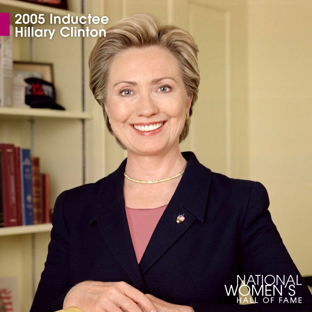 Happy birthday to 2005 Inductee Hillary Clinton! #womenofthehall #HillaryClinton #firstlady #inspiringwomen