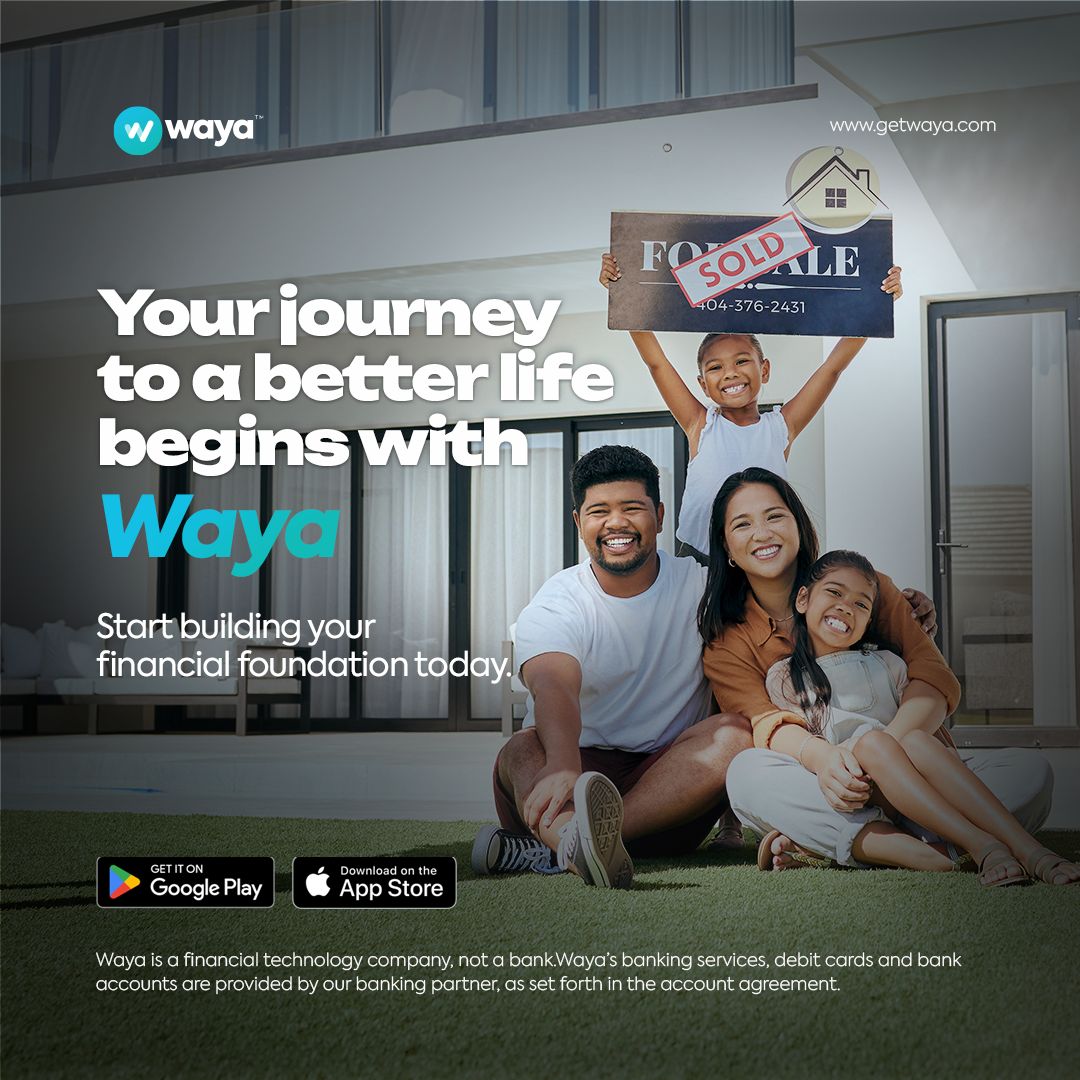 Dream it, live it with Waya!🚀
Your dreams are our mission. Let's build a better financial future together 🤝

#WayaCares