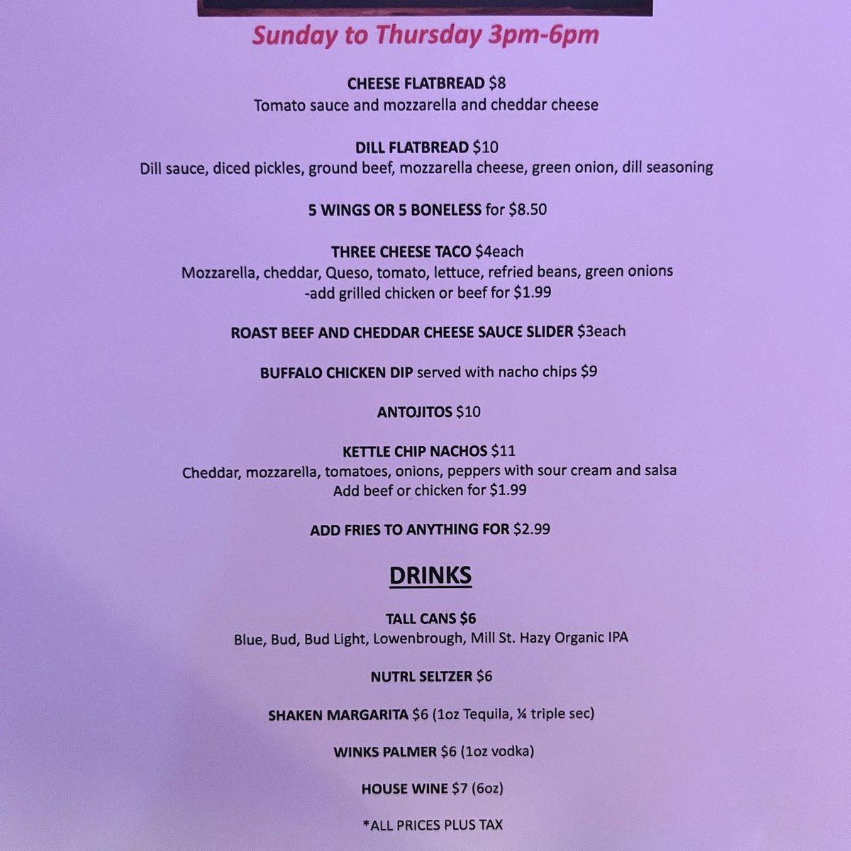 We are “happy” to announce that we have started WINKS HAPPY HOUR 🍻 Sunday to Thursday 3pm-6pm. Bring the gang from the office or just you! Great food and drink deals! #happyhour #uwo #westernu #fanshawe #londonontario #lndnont