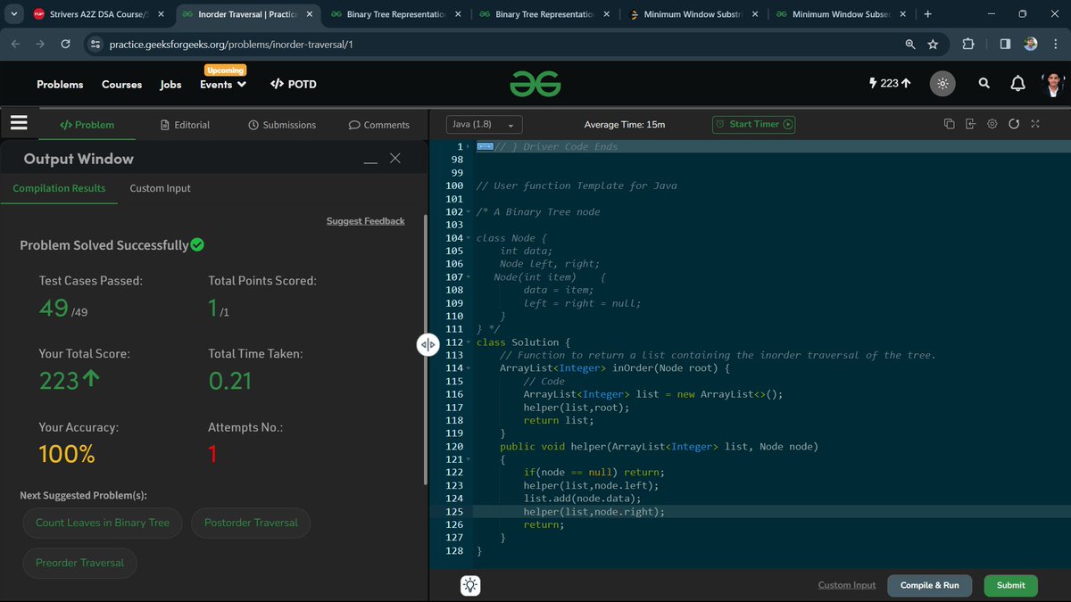 devrahuljourney's tweet photo. 🚀 Day 26 Of #100DaysOfCode🚀

>> Solved 1 Problem on #LeetCode.

>> Solved 4 problem on #GeeksforGeeks

LeetCode(Easy) - 1

GeeksForGeeks(Medium) - 1

GeeksForGeeks(Easy) - 3

#100daysofcode #ProgrammingProgress #CodeNewbie #LeetCodeChampion #LearningToCode https://t.co/FYS0Sl5nPy
