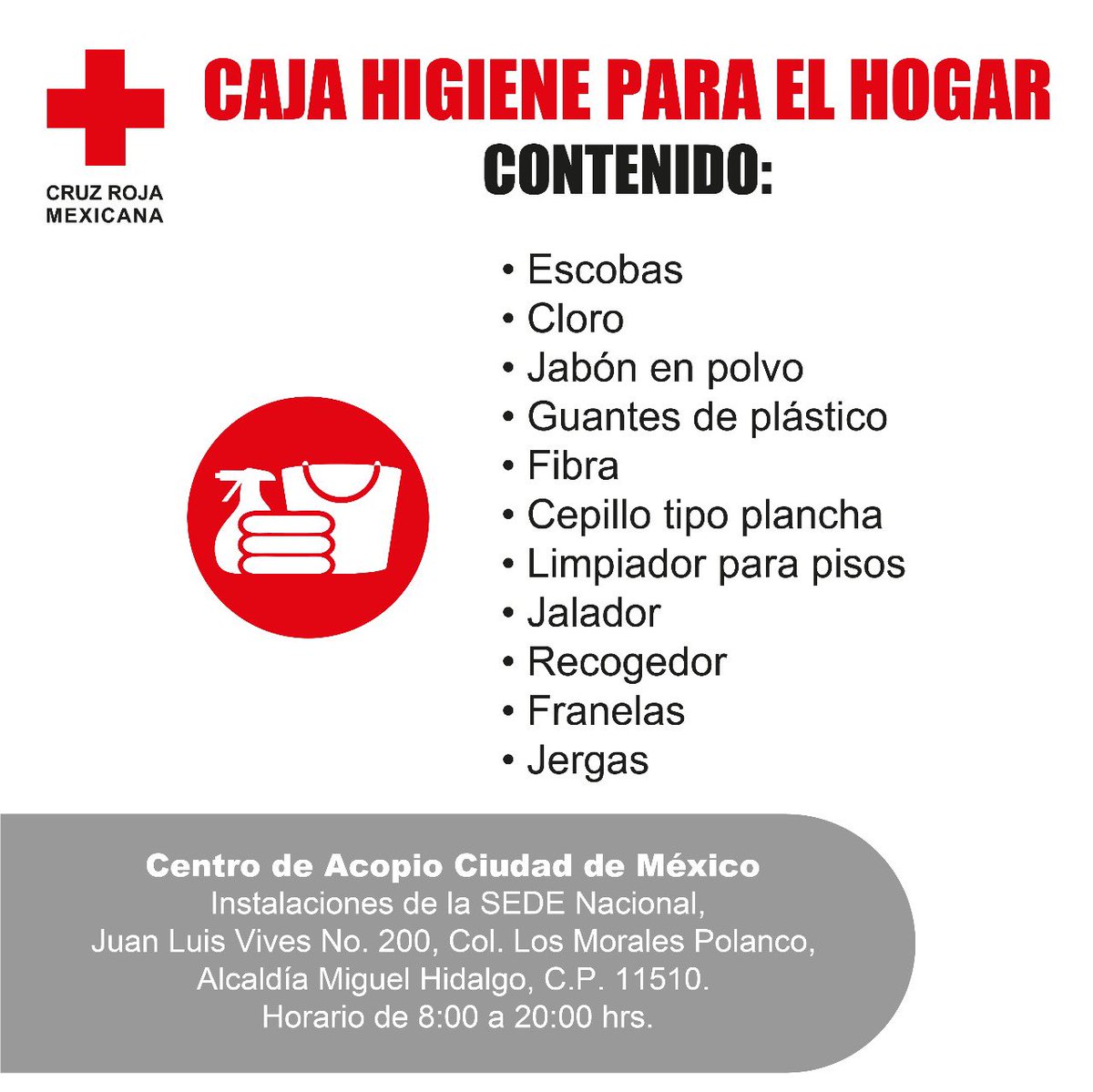 La Cruz Roja Mexicana 🚑 abrió el Centro de Acopio para damnificados por el #Huracan #Otis apoyemos …toda ayuda cuenta #FuerzaAcapulco