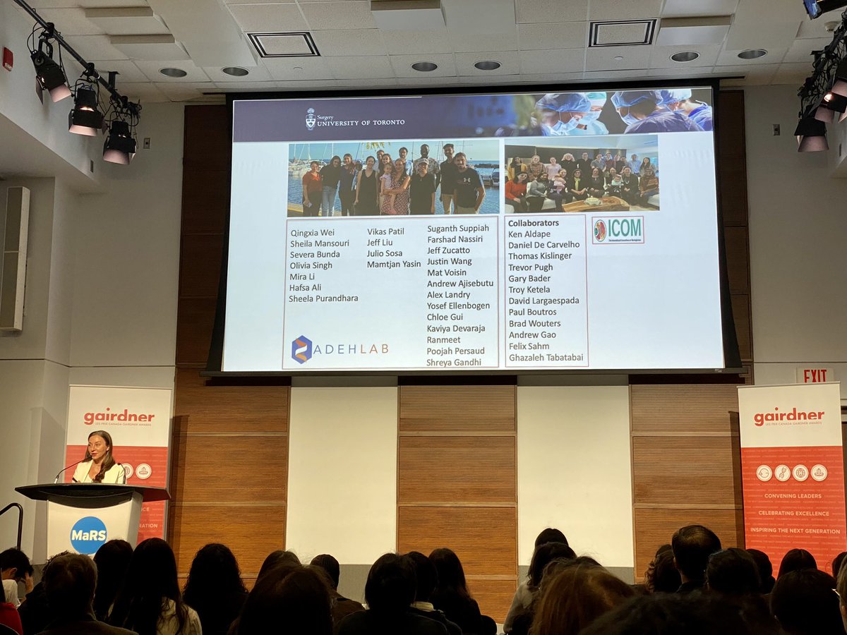 This morning, we were privileged to hear awe-inspiring lectures from the Laureates of @GairdnerAwards. Special congratulations to @gelarehzadeh, with whom I'm immensely proud to have shared the same department @UofTNeuroSurge. #Gairdnerscienceweek