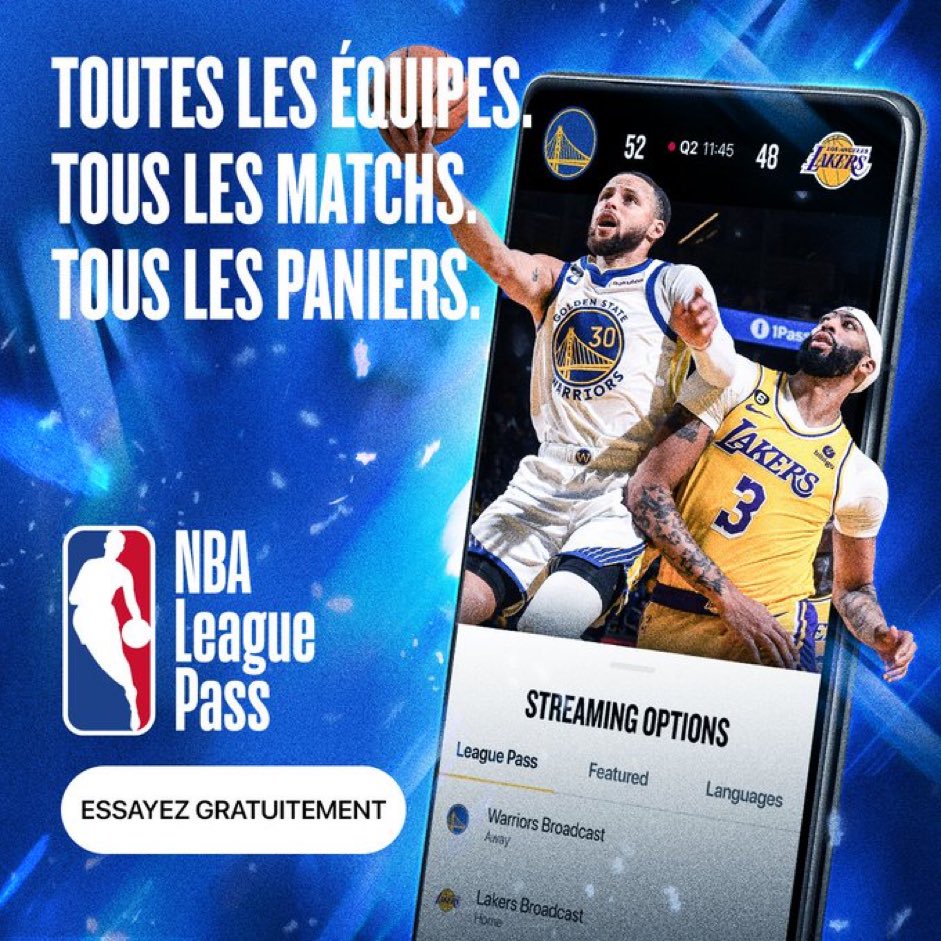 🚨1 LEAGUE PASS À GAGNER ⚡️!

Pas de vainqueur la nuit dernière, on remet donc l’abonnement en jeu :

• RT
• Follow
• Prédire les statistiques de Chet Holmgren face aux Cavs (points, rebonds, passes ⚠️)

Cette fois-ci, si pas de vainqueur, le plus proche l’emportera.