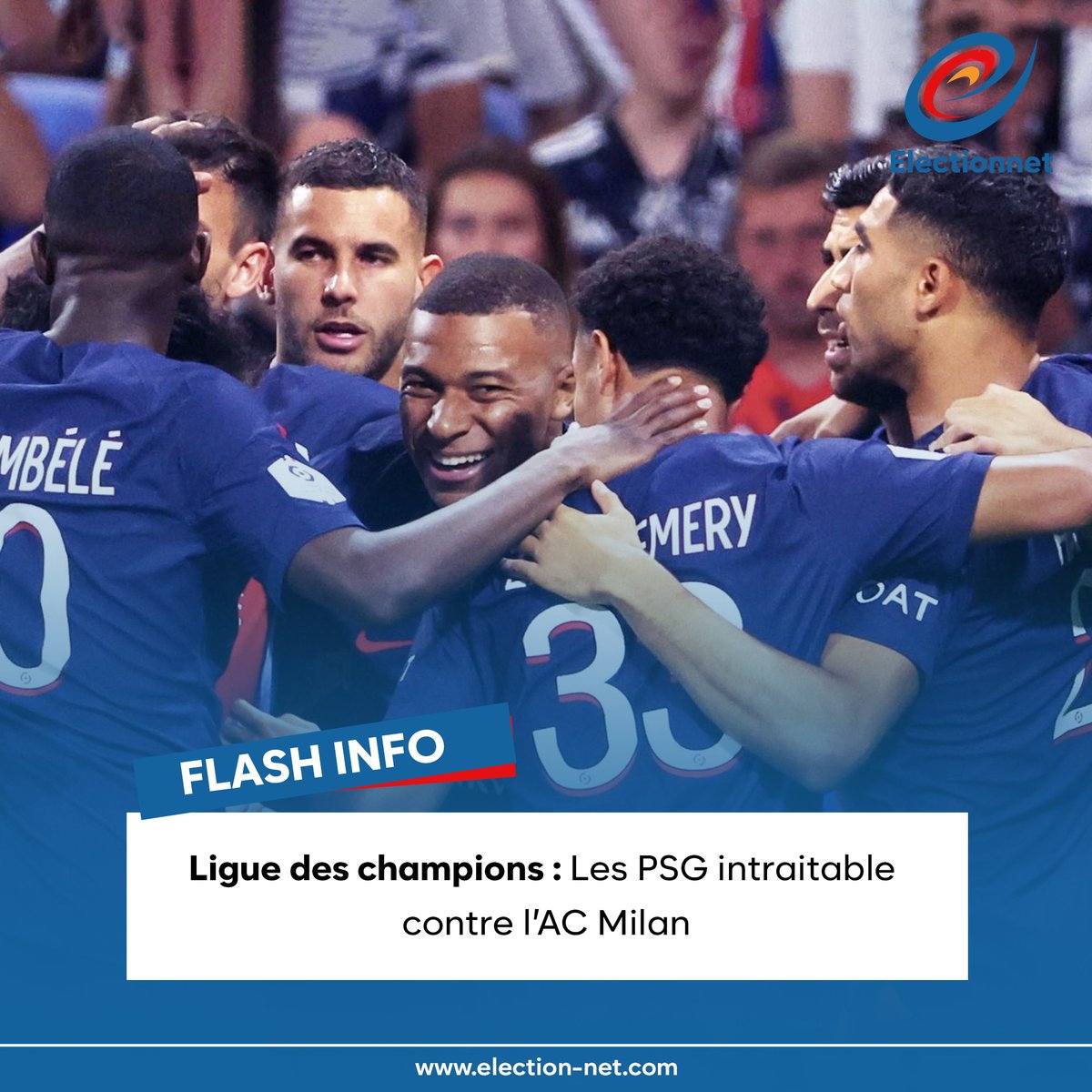 ElectionNet's tweet image. #Electionnet #PSGMilan 
election-net.com/article/ligue-…