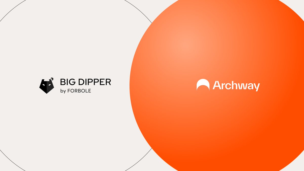 🎉 We are thrilled to announce our partnership with Big Dipper by @Forbole, an esteemed open-source block explorer and token management tool.

Learn about the latest blocks, validators, transactions, proposals and more on Archway!

Explore Now:
bigdipper.live/archway