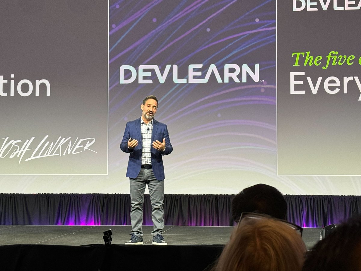 inkling's tweet image. Feeling inspired after an incredible opening keynote at day two of @devlearn!
#DevLearn2023