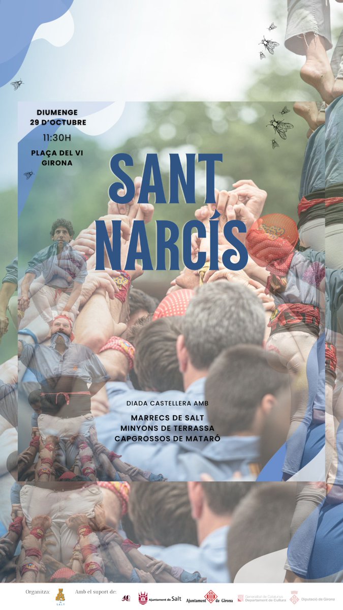 Marrecs's tweet photo. Això ja olora a Fires de Girona! Dos assajos i un cap de setmana que no voldrem que acabi.
🔹 Dissabte, 17.30 pl. dels Raïms i 18.00 a la pl. Sant Feliu, amb @CCEsperxats i @CCastelleraMAD.
🔹 Diumenge, 11.30. pl. del Vi amb @capgrossos  i @Minyons.
#castells #lagrandiadadelnord https://t.co/OJTkwyVWpf