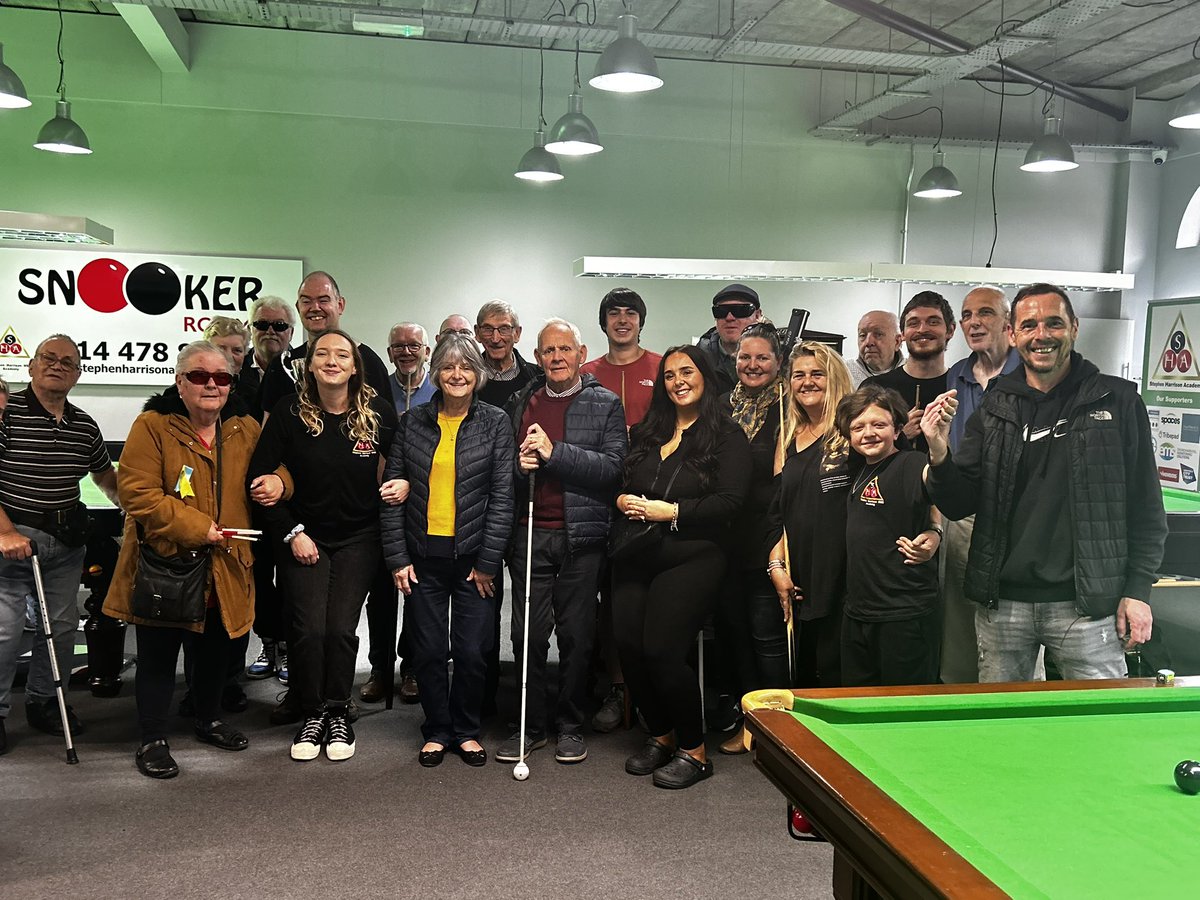 Stephen Harrison Academy (@sha_snooker) on Twitter photo Love this picture from our VI session this time last week! We had a great time celebrating Lydia’s birthday! 🥳
<a href="/SRSBCharity/">SRSB and RSS</a> - Sheffield Royal Society for the Blind
#inclusivesports #snooker Love this picture from our VI session this time last week! We had a great time celebrating Lydia’s birthday! 🥳
<a href="/SRSBCharity/">SRSB and RSS</a> - Sheffield Royal Society for the Blind
#inclusivesports #snooker