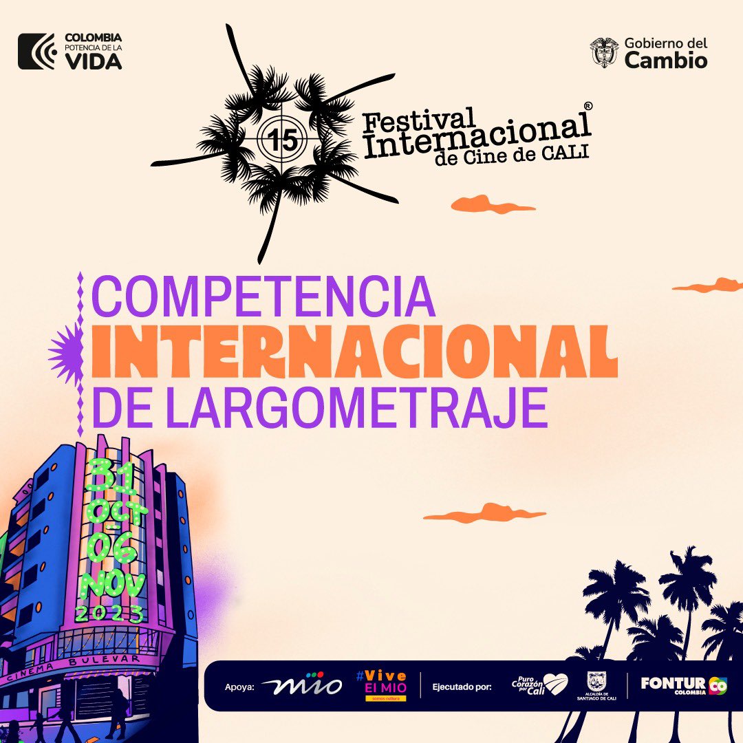 david9saavedra's tweet photo. ¡Te presentamos la selección oficial de la competencia internacional de largometraje del @festivaldecinecali! 🌎🎬

Esta es una celebración cinematográfica que te trae lo mejor del cine contemporáneo. Desde aclamados éxitos en festivales hasta sorprendentes joyas desconocidas. 🧵 https://t.co/uR740WiMnR