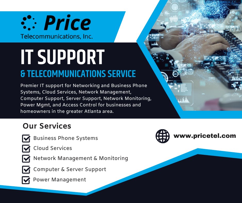 PriceTelecom's tweet photo. Serving Atlanta since 1984! Our knowledge &amp; experience allow us to advise our customers on the best solutions for their business. While phones have been our mainstay throughout the years, we are a full service telecommunications and low-voltage contractor. https://t.co/7VPs1f5UDx https://t.co/rfoY9Uu1E9