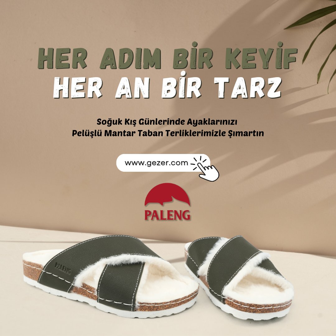 PalengTurkiye's tweet photo. Soğuk Kış Günlerinde Ayaklarınızı Pelüşlü Mantar Taban Terliklerimizle Şımartın!

#gezerayakkabı #gezerterlik #terlik #paleng #geleceğeadımlar #MantarTabanTerlik #KonforluAdımlar #RahatlıkveŞıklık #AyaklarınızıŞımartın #TarzınızaKonforKatın  #kadınterlik #heradımdamutluluk https://t.co/eG0g2JNYLC