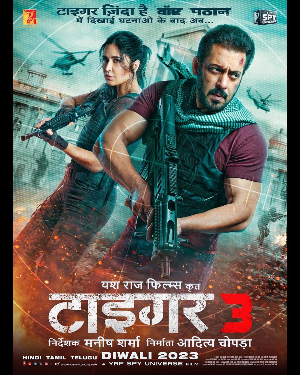 #Tiger3 run time 2hrs 35min solid.

 Threatres stadiums mein badal jaenge 2hrs35min tak.. 🔥

#SalmanKhan #Tiger3 #YRFSpyUniverse