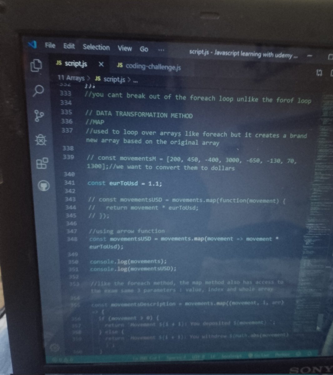 IceAdoniss's tweet image. Day 7 of #10DaysOfCode

Learnt about Data transformation methods in #javascript which includes the Map, Filter and Reduce method. I was only able to really learn about the Map method today.

#CodingJourney #100DaysOfCode. #techtwitter