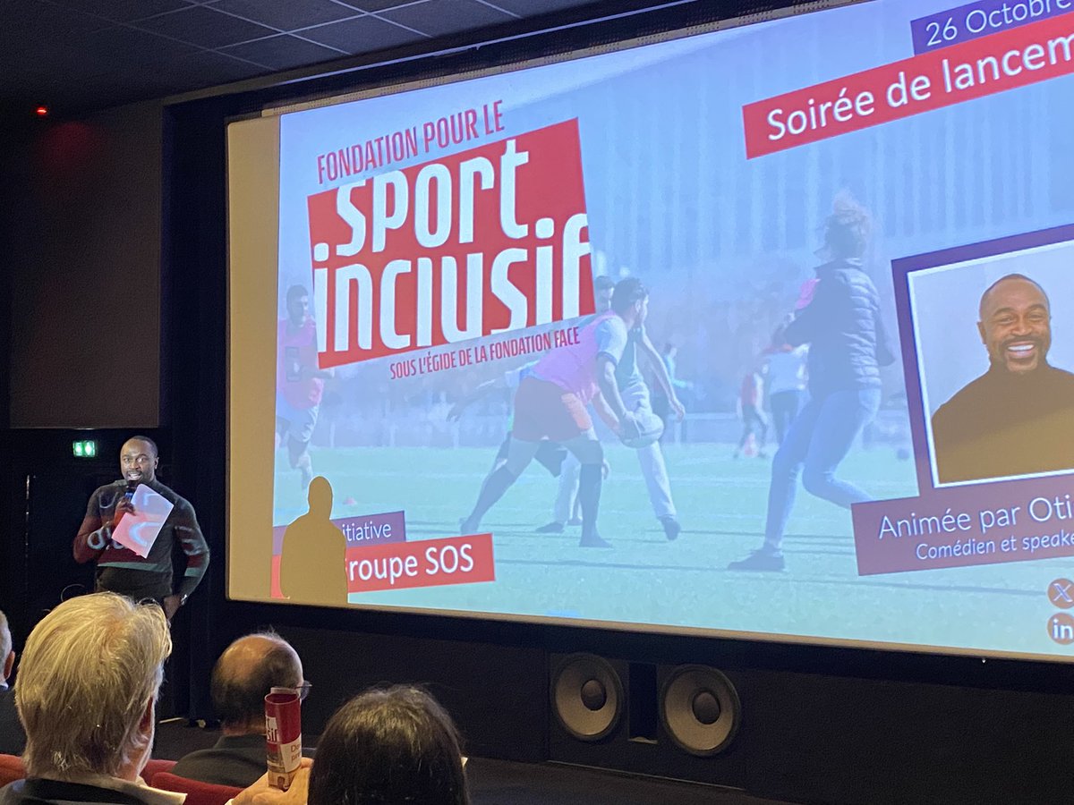 Fondation pour le sport inclusif (@fsportinclusif) on Twitter photo Le lancement de la Fondation pour le #sport inclusif, c’est maintenant à <a href="/communeimage93/">Commune Image</a> du <a href="/GroupeSOS/">Groupe SOS</a> ! Une soirée animée par Otis Ngoi 🎤 Au programme : tables rondes & remise de labels 👏 Le lancement de la Fondation pour le #sport inclusif, c’est maintenant à <a href="/communeimage93/">Commune Image</a> du <a href="/GroupeSOS/">Groupe SOS</a> ! Une soirée animée par Otis Ngoi 🎤 Au programme : tables rondes & remise de labels 👏