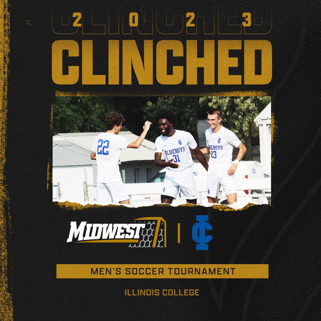 Illinois College has clinched a spot in the MWC Men's Soccer Tournament! Congratulations,
@icmensoccer! <a href="/IC_Athletics/">IC Athletics</a>