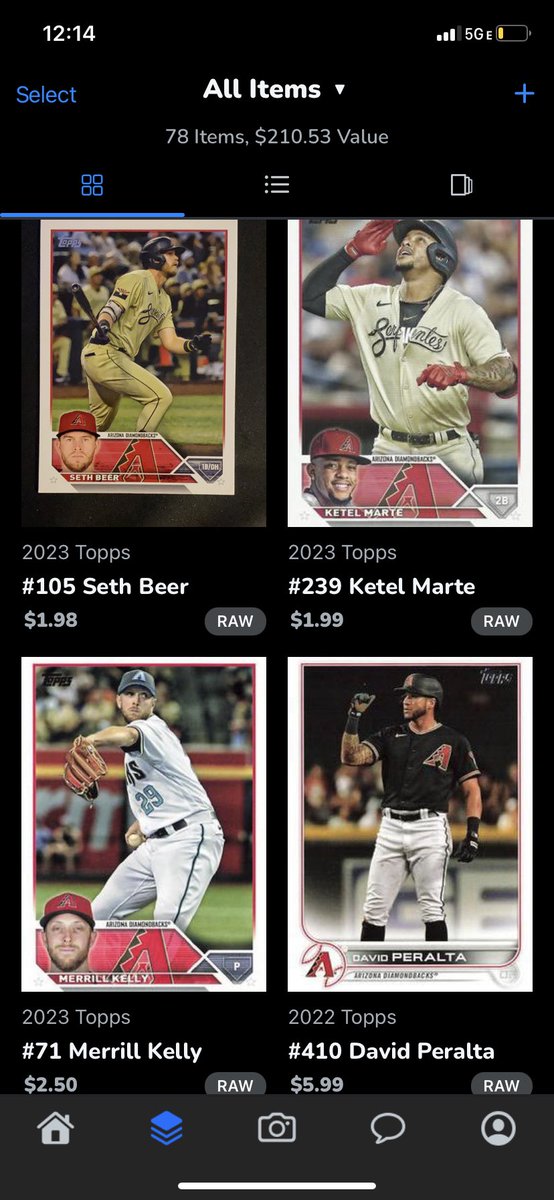 Get ready for the #WorldSeries by checking out my <a href="/Dbacks/">Arizona Diamondbacks</a> cards on <a href="/CollX_App/">CollX: Sports Card Scanner</a>! I currently have 78 cards in my inventory from the Diamondbacks so come check it out and see what you can score! #collxclub #EmbraceTheChaos #whodoyoucollect #thehobby 

share.collx.app/JimmysAttic