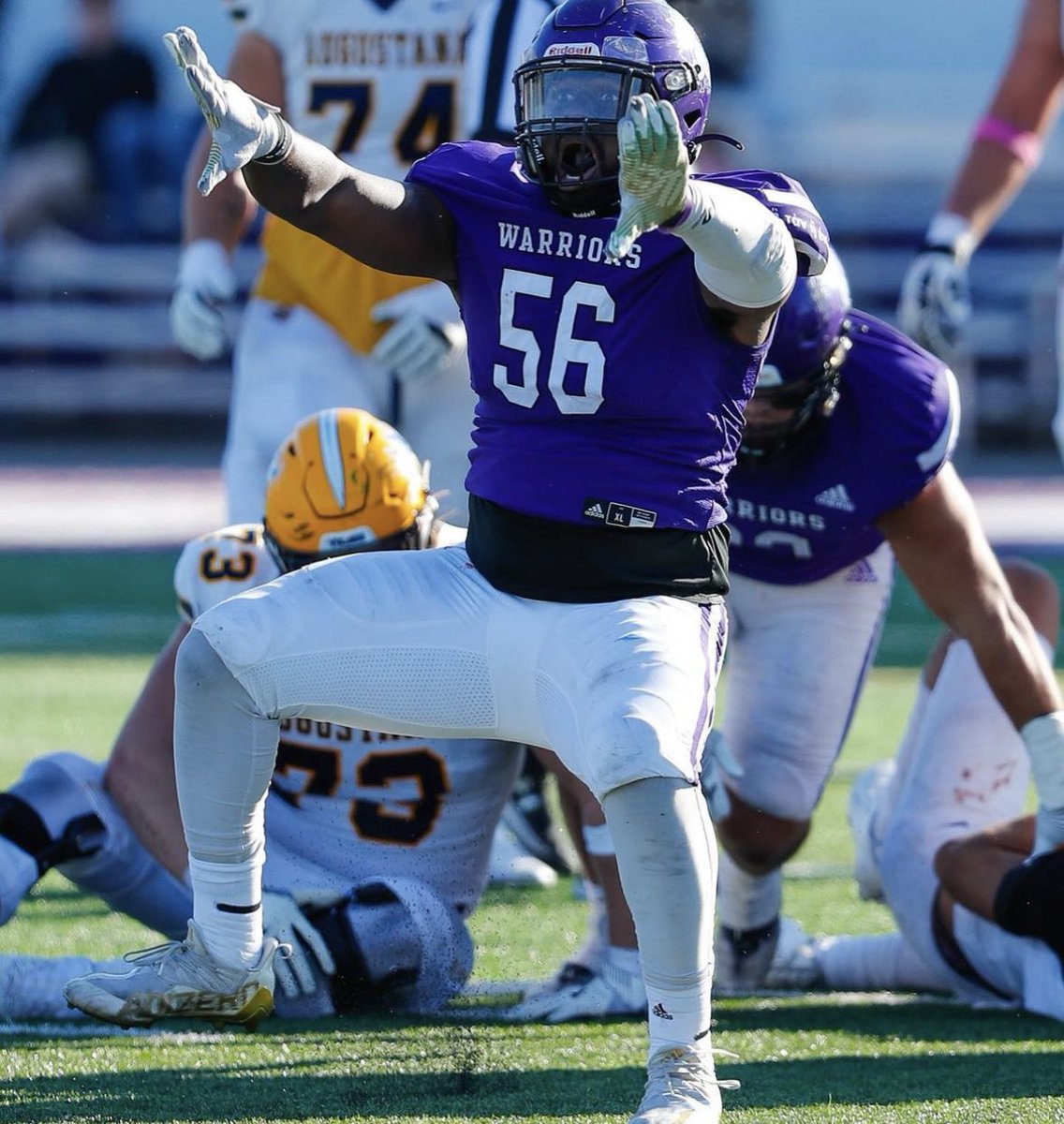 CFB247's tweet photo. Corrie King 
Winona State, Linebacker 2016-2022 https://t.co/K0BJOaYpfR
