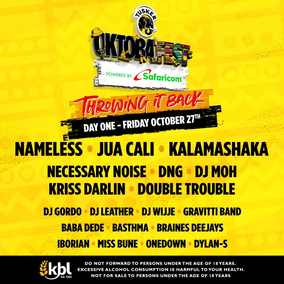 Kithaigapst's tweet photo. Only one day to usher in  @TuskerLager's 3-day festival! 
Can't wait to see Jua Cali on stage #ThisIsHowWeDo music! @ritaotara @Just_MrsMajesty @TedSammy Visit https://t.co/KDK3SM9DCD and get your tickets! #TuskerOktobafest #DrinkBetterNotMore Are you #OktobafestEastAfrica ready? https://t.co/q2fuDcQ0ZK