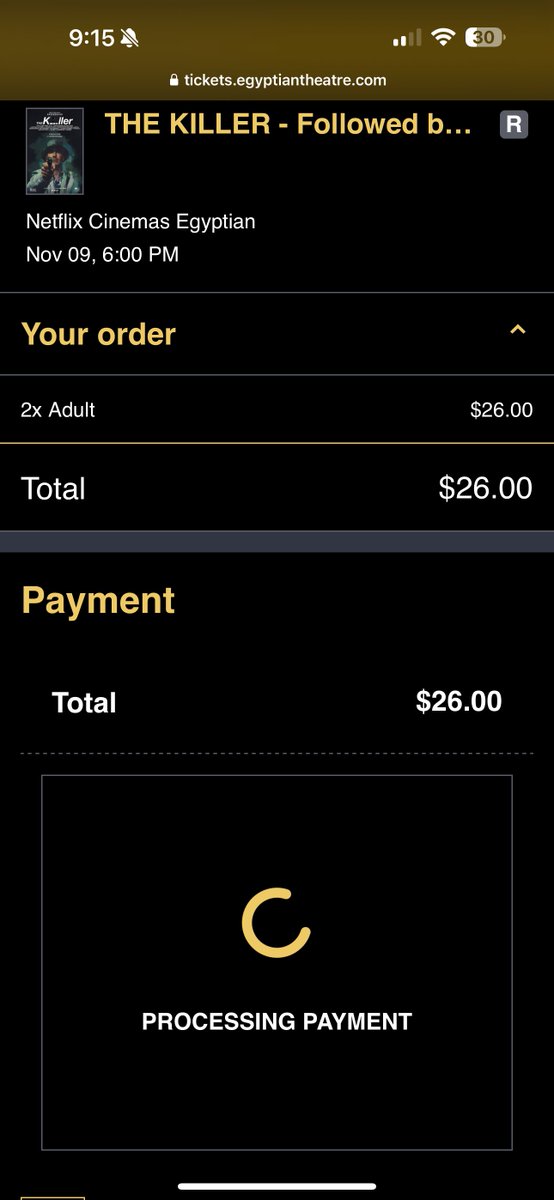 mcclainiac7's tweet photo. @EgyptianLA Hung up for 10 minutes on payment to reveal sold out... refreshed on browser to no avail afterward.... Ridiculous waste of two mornings. https://t.co/6EoJAaY1cB
