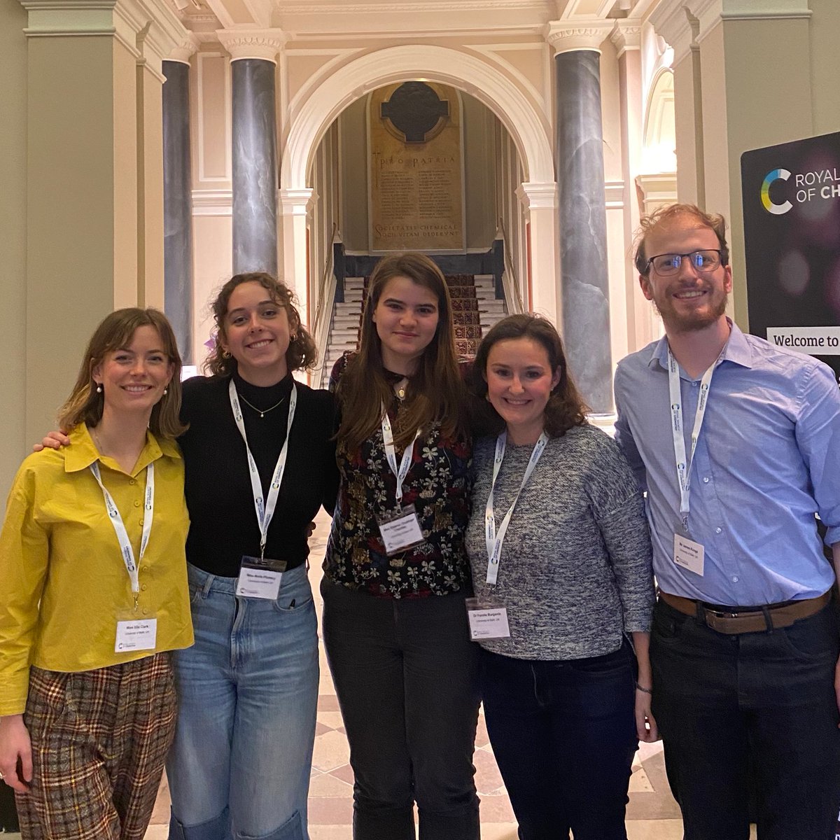 Part of the team is at the #ChemSciSymposium for two days full of polymer chemistry! <a href="/BathChem/">Chemistry@Bath Uni</a> <a href="/Bath_IfS/">Bath Institute of Sustainability & Climate Change</a> (photo very much taken to rival <a href="/dovegroup/">DAVID OLA</a> ⚔️)