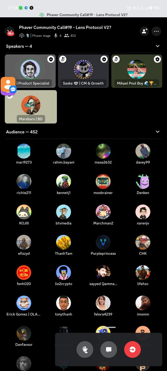 🌍 Joined <a href="/phaverapp/">Phaver Community</a>'s AMA on Discord today with <a href="/iloveyouasap/">Fursey KGeN</a>, <a href="/Adexiano/">Hardey📈</a>, <a href="/Alchimedis/">Alchimedis</a>, and 500+ participants from around the world. I gained an incredible wealth of knowledge, new informations and heartwarming appreciation for the Nigerian community. 💬 #PhaverAMA