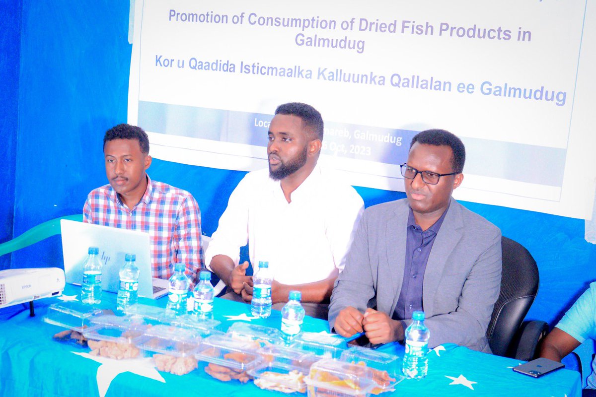 <a href="/mfmrgm/">Ministry of Fisheries and Marine Resources of GMS</a> held three days of fish consumption campaign in Dhusamareb. DG <a href="/Rashidmabdi/">Abdirashid M. Abdi</a> opened the campaign events. Galgadud Secondary school students, Dhusamareb women association and Fish vendors attended the event.