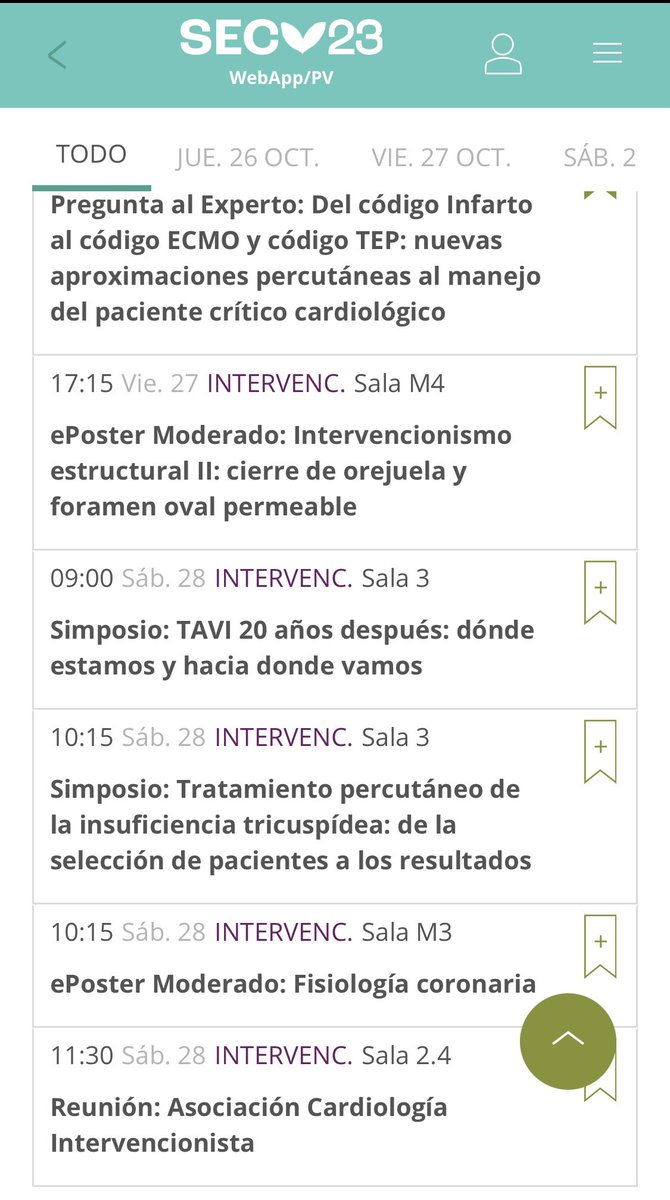 Echale un 👀 al programa #SEC23 y si te interesa la #CardiologiaIntervencionista🦾vente a estas sesiones 🔝<a href="/ResiSec/">ResiSEC</a> <a href="/JovenesSec/">JóvenesSEC</a> <a href="/belcid7/">Belén Cid Alvarez</a> @AJuradoRoman <a href="/freixa_xavier/">Xavier Freixa</a> <a href="/icruzgonzalez/">Ignacio Cruz Gonzalez</a> <a href="/jmmoreiras/">Javi Moreiras</a> <a href="/teresabastante/">Teresa Bastante</a> <a href="/StructuralBCN/">Dabit Arzamendi</a> <a href="/Doctorabellan/">José Abellán</a> <a href="/Felipediezhoyo/">Felipe Díez del Hoyo</a> <a href="/b_caneiro/">Berenice Caneiro</a>