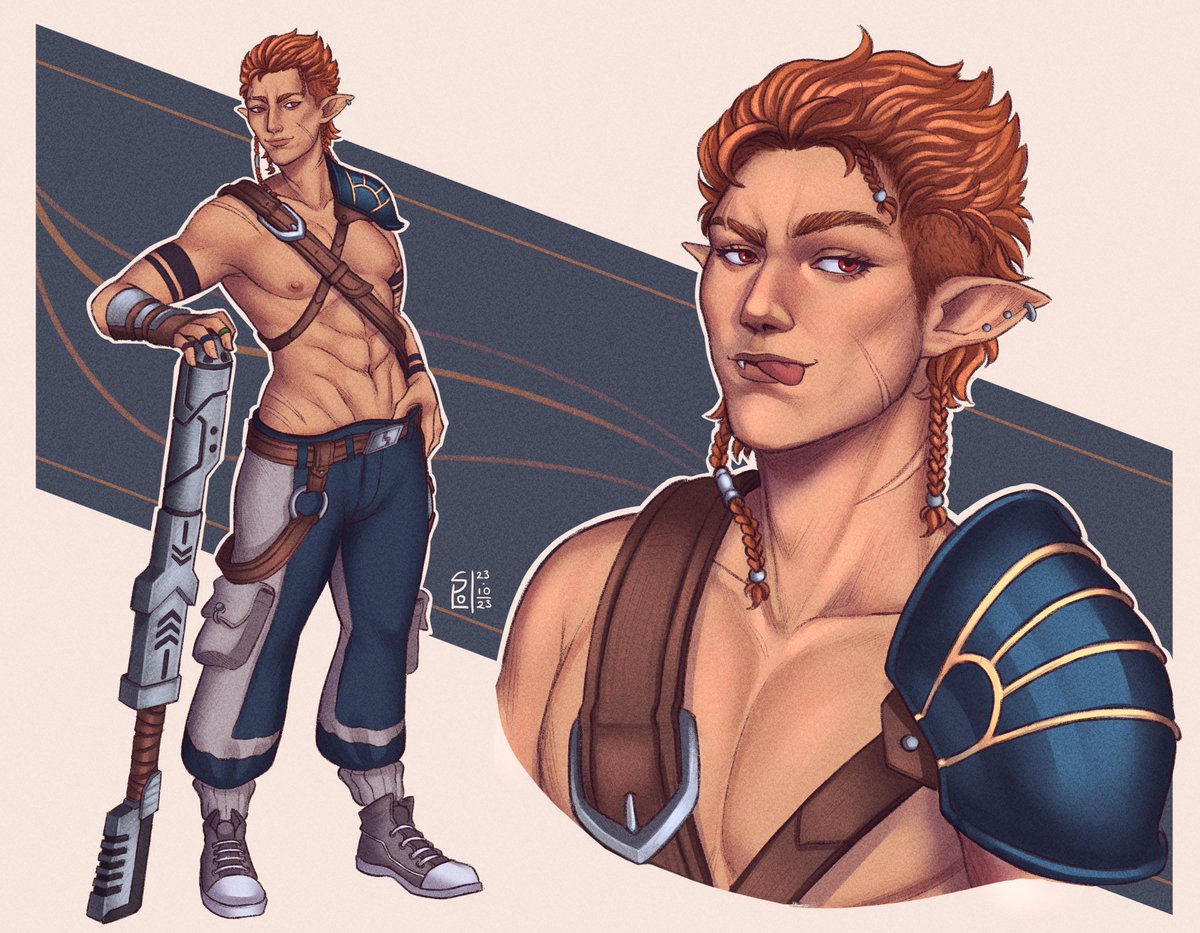 cyviada's tweet photo. Ratchet! 
Commission for @artisiie 🧡 https://t.co/jf9lg6712O