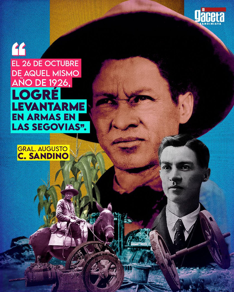 El 26 de octubre de 1926, un grupo de obreros y campesinos empuñaron las armas al mando del General Sandino, para unirse desde ese día al bando de los liberales y  luchar contra de los conservadores.