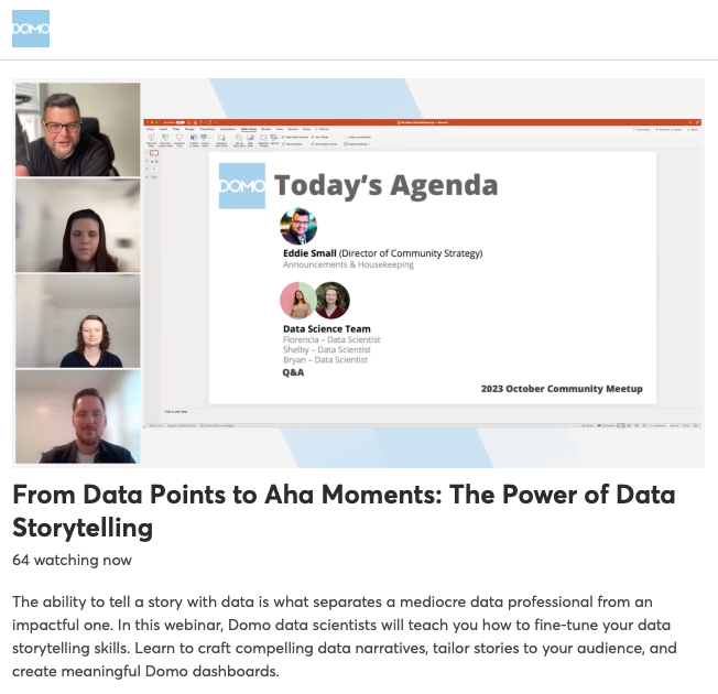 HELDiWanKenHODL's tweet photo. 🤓 Let's GO @Domotalk 💯
🔗: https://t.co/NT9XGRXACU
#DataStorytelling #DataDataData #DataScience #Data #NeverStopLearning #Storytime #DomoCommunityMeetup #DomoCommunity https://t.co/38Rk9pi68o