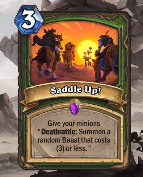 Our Hearthstone Showdown in the Badlands card reveal is snakes all the way  down