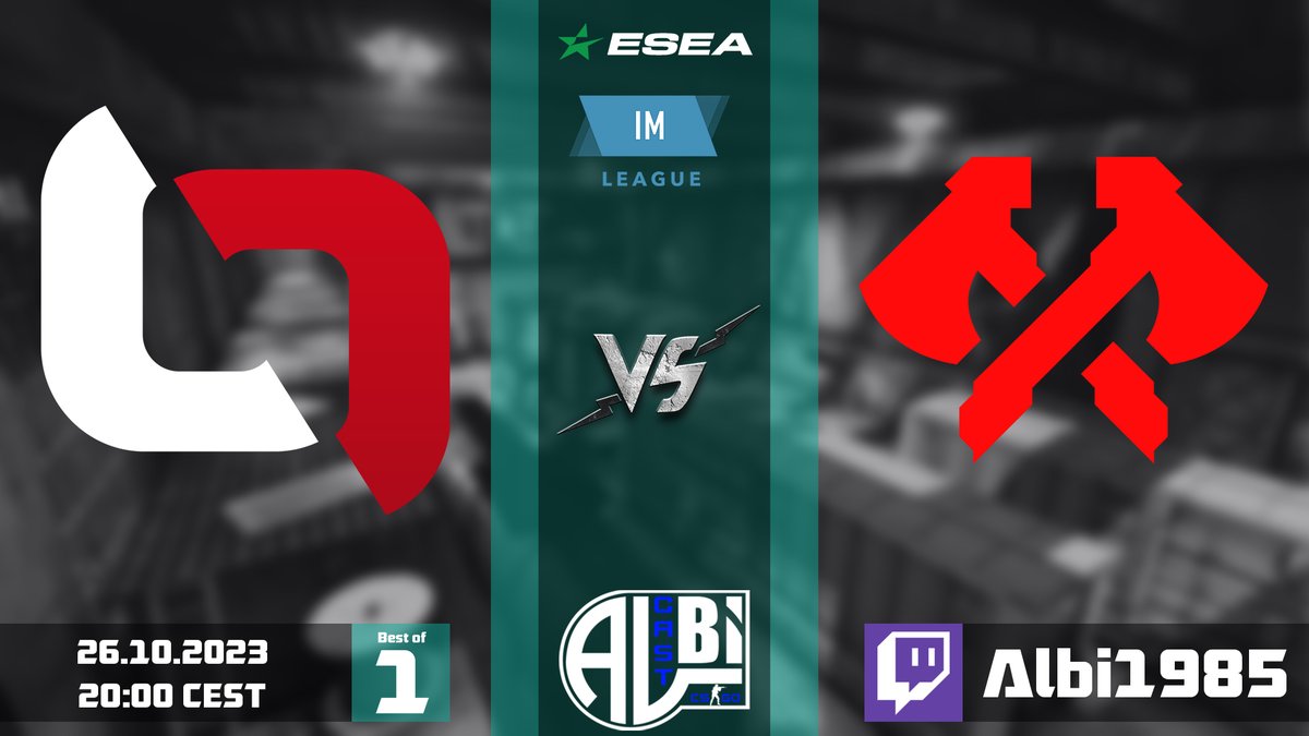 🏆<a href="/ESEA/">ESEA League</a> S47 - Intermediate
⚔️<a href="/DIVIZONgg/">DIVIZON</a> vs <a href="/95Vikings/">95V</a> 
⏰20:00 CEST
🗺️Bo1- TBA
🎙️<a href="/Albi1985HS/">Alberto 'Albi' A.</a>
📺twitch.tv/albi1985

Auftakt Spiel für die Jungs. Jeder weiß das Wikinger krass sind. Sind wir krasser? Kommt vorbei und feuert die Jungs AN!