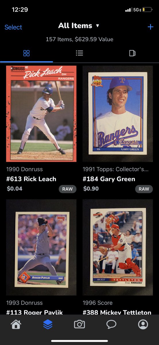Get ready for the #WorldSeries by checking out my <a href="/Rangers/">Texas Rangers</a> collection on <a href="/CollX_App/">CollX: Sports Card Scanner</a>! I currently have 157 cards in my collection for the Rangers so come and check it out and see what you can score! 
#collxclub #GoAndTakeIt #whodoyoucollect #thehobby 

share.collx.app/JimmysAttic