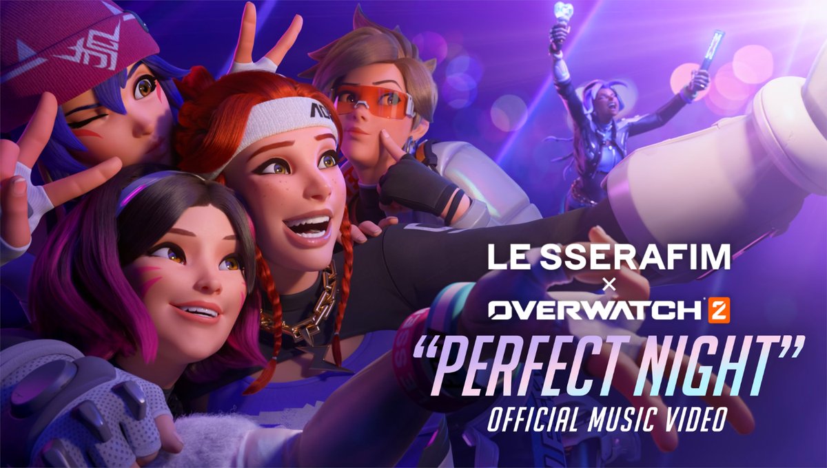 OverwatchNaeri's tweet photo. Overwatch 2 x Le Sserafim K-Pop Collab Animation M/V Teaser Image Released!

This #LE_SSERAFIM K-Pop collaboration will likely include 5 exclusive legendary skins! #Overwatch2 
💄 https://t.co/79G7JkXWka
👟 Brigitte
🦊 Kiriko
🏍️ Sombra
🏃‍♀️ Tracer https://t.co/aLIr00e6Ep